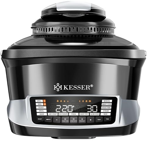 kesser multikocher 8l heißluftfritteuse 16 programme dampfgaren grillen backen