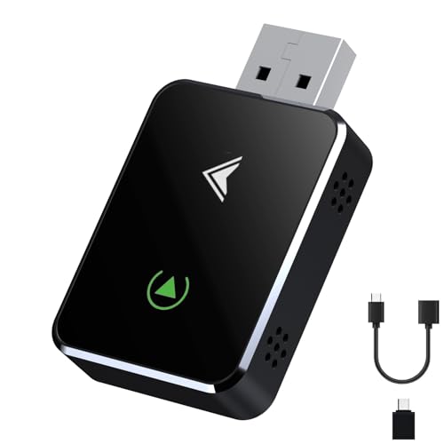 carplay wireless adapter dongle kabellos für iphone usb c/a plug and play kompatibel mit iOS 12+