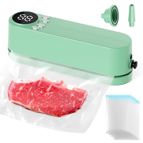 Produktbild: Mini Vakuumierer 3-in-1, tragbar, kabellos, 60 kPa, für Snackkonservierung und Lebensmittel