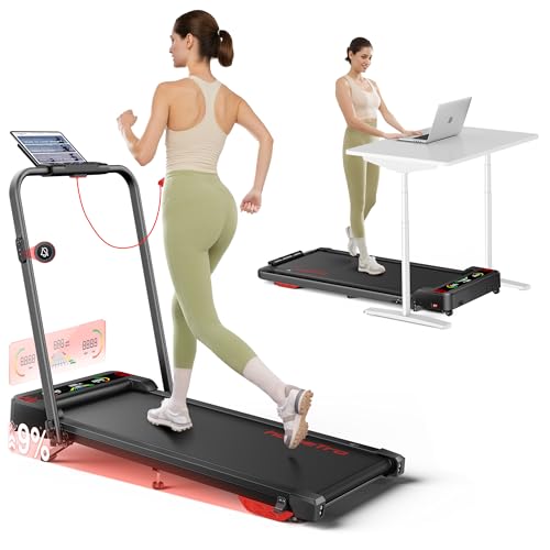 faltendes laufband mit neigung, 1-12 km/h, ohne montage, mit app & fernbedienung