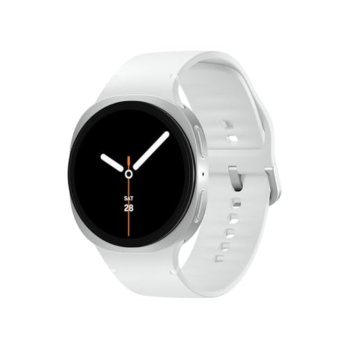 samsung galaxy watch8 smartwatch 40mm bluetooth fitness tracker sportband silber