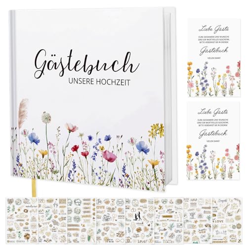 hochwertiges vintage hochzeitsgästebuch blanko, foto-eintrag und erinnerungen
