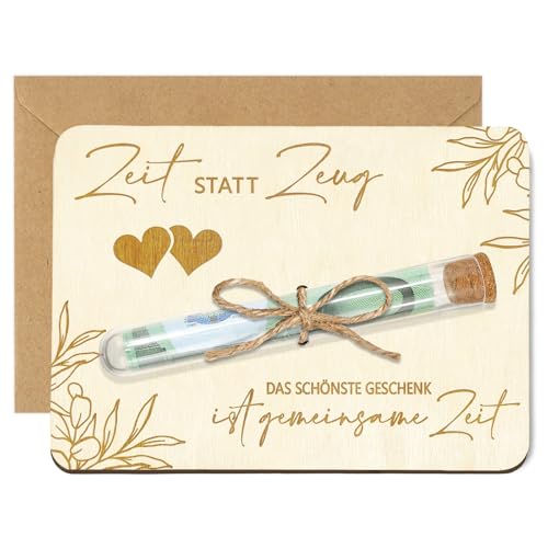 geldgeschenke verpackung, zeit statt zeug, eukalyptus gutscheine, holz geschenkideen