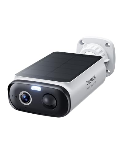 Überwachungskamera aussen, Baseus Security S1 Lite, solar, wlan, ip67, kompatibel mit Alexa & Google