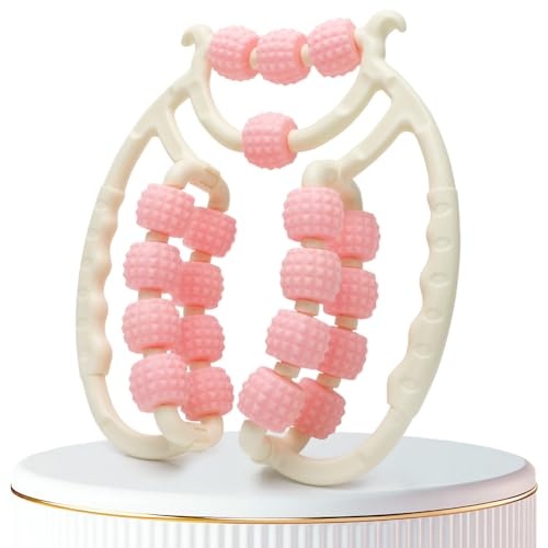 beine massageroller mit 20 rädern, tiefengewebe massagegerät für beine, fuß und nacken