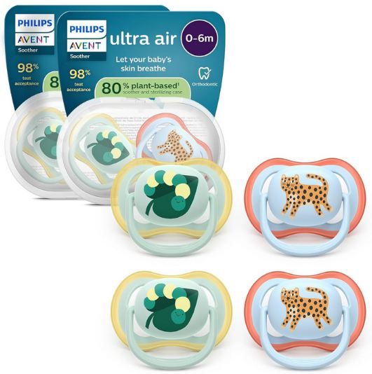 Philips Avent Ultra Air Schnuller 4er Pack 0-6 Monate, 9,99