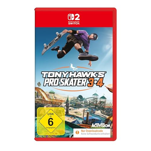 tony hawk's pro skater 3 und 4 für nintendo switch und playstation 5 - code in der box