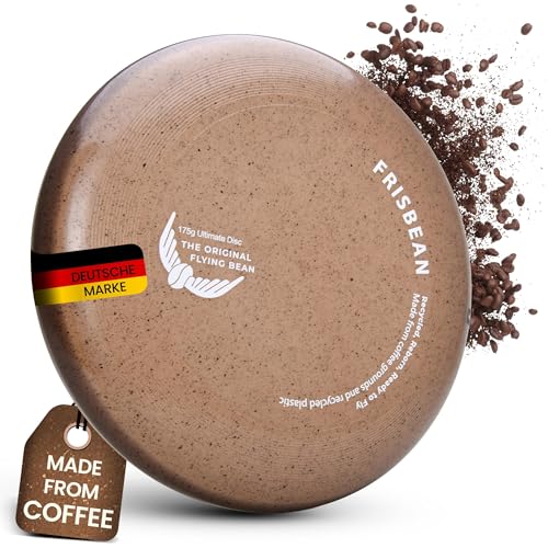 kindskopf bio frisbee 175g  wurfscheibe aus kaffee für kinder und erwachsene