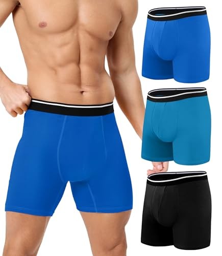 Inkontinenz-Unterwäsche für Männer, 3er Pack, saugfähig, waschbar, Baumwolle, Large