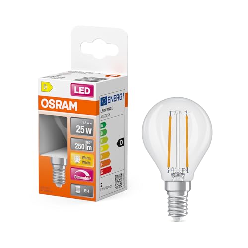 Osram LED Retrofit CLASSIC P DIM 1,8 W, 250 lm, 2700 K, Dimmbar, klar