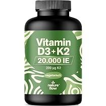 Vitamin D3 K2 hochdosiert 20000 IE 365 Tabletten