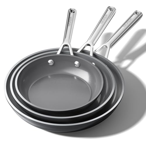 Produktbild: DiamondTitan Keramik Pfannenset 3-tlg. (20+24+28cm), antihaft, für alle Herdarten