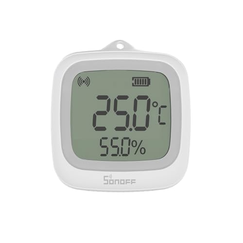 sonoff snzb-02wd zigbee temperatur feuchtigkeitssensor ip65 mit app überwachen