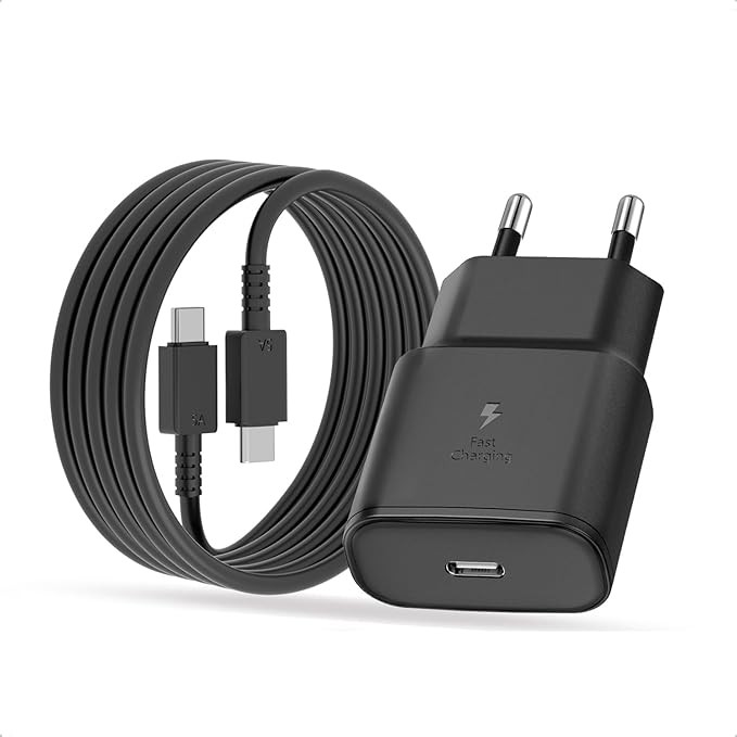 25W USB C Ladegerät mit 2M Kabel für Samsung Galaxy S25 S24 S23 S22 S21 S20