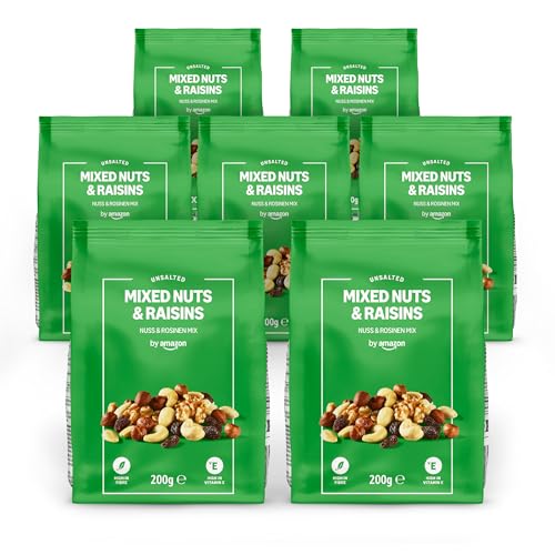 nuss und rosinen mix 200g von by amazon, 7 stück
