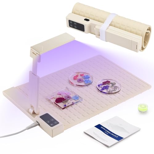 2-in-1 Harz Heizmatte mit UV-Licht & Nivellierungsinstrument für Epoxyformen