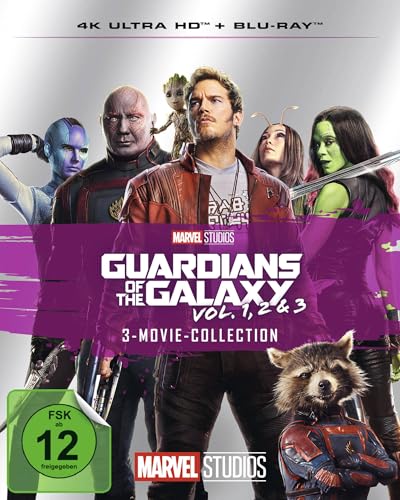 Produktbild: guardians of the galaxy 3-movie-collection - 4k blu-ray und blu-ray set