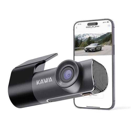 kawa dashcam auto 2k 1296p, wdr, nachtsicht, rotierbar, wifi, g-sensor, loopaufnahme