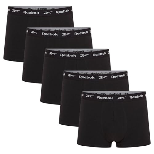 Reebok Boxershorts Herren 5er-Pack | Bequeme Sport-Trunks für Männer