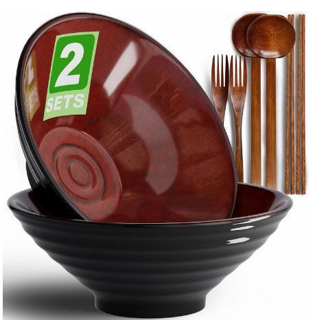 Produktbild: ramen set japanisches porzellan 2x schüssel 19,99 statt 40 rabatt 50%