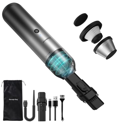chuboor handstaubsauger mini-staubsauger leicht leistungsstark hepa 25 min akku usb