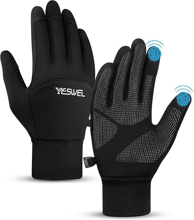 Fahrradhandschuhe Thermo M-XL, Wasserdicht, Touchscreen, Winddicht für Herren Damen