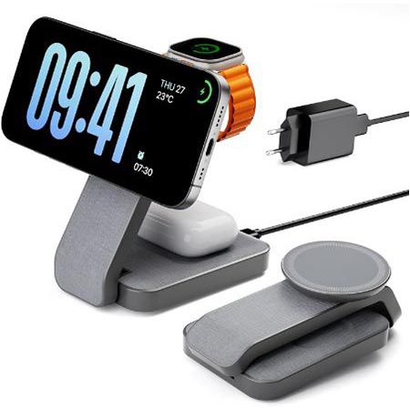 magsafe ladestation faltbar eazpower 3-in-1 für 25,99 statt 40