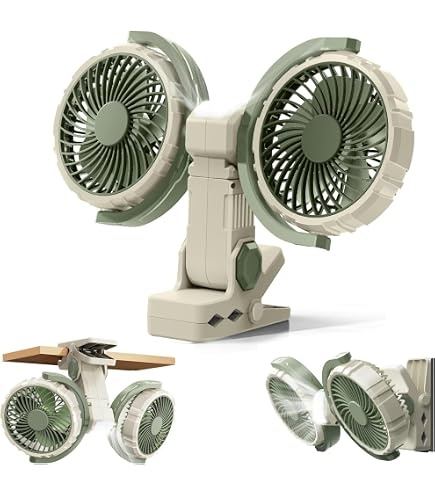 Tragbarer Clip-Ventilator, 100 Stufen, leise, 360 drehbar