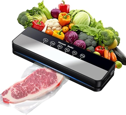 vacuum sealer 5 in 1 mit 30 vakuumbeuteln für sous vide und frischehaltung schwarz