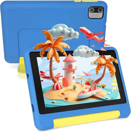 kinder tablet 7 zoll ainmel android 13 quad core 8gb ram 64gb rom blau