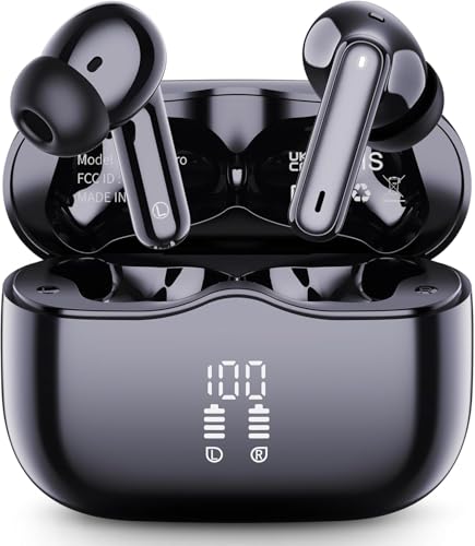 bluetooth kopfhörer in-ear, kabellos bluetooth 5.4, noise cancelling, 40 stunden, ip7 wasserdicht