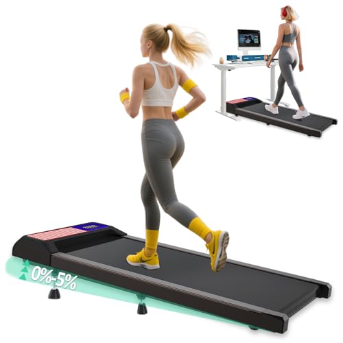 walking pad laufband neTypeChic, schreibtisch-laufband 2-8 km/h, led-anzeige, leise