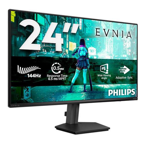 Philips Evnia 24M2N3200NF 23.8" FHD Monitor, 144Hz, IPS, HDMI, DP, sRGB 120%
