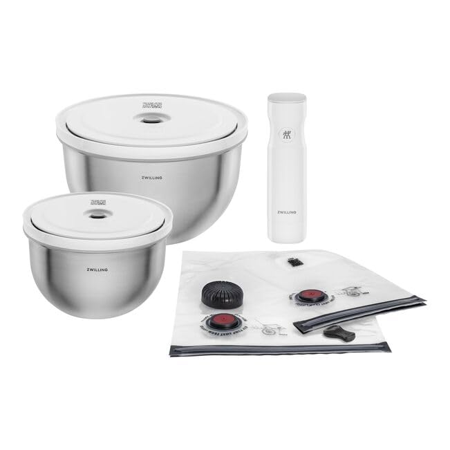zwilling fresh & save vakuum starter set 9-teilig mit schüsseln