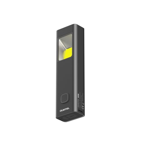 oukitel led akku handleuchte 2w 270 lumen mini taschenlampe mit usb c kabel magnet clip