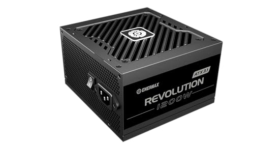 ENERMAX Revolution 1200W ATX 3.1, Vollmodular, PCIe 5.1, 80 Plus Gold, Semi-Fanless