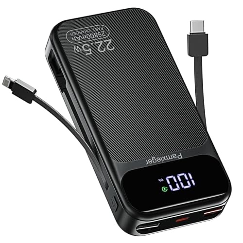 power bank 25800 mAh 22,5 W pd3.0 qc4.0 externes akku mit lcd für smartphone und tablets