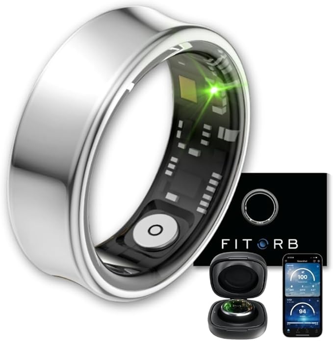 Fitorb Smart Ring Pro - Fitness- & Gesundheitsring, Schlafanalyse, 24/7 Tracking
