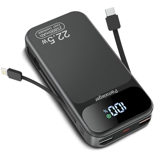 powerbank 25800 mAh 22,5 W pd3.0 qc4.0 tragbarer akku mit lcd für smartphones und tablets