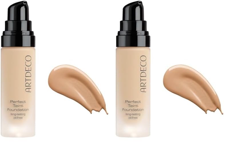 artdeco perfect teint foundation flüssig, ölfrei, langanhaltend, 20 ml, 2er Pack