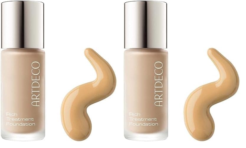 artdeco rich treatment foundation, wasserfeste creme foundation, 20 ml, 2er pack