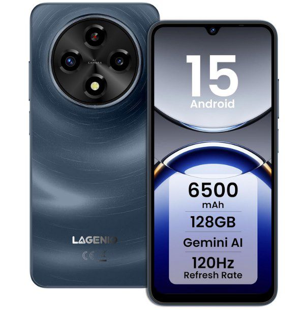 lagenio a12 smartphone Android 15, 120hz Display für 115,49 Euro, statt 150 Euro
