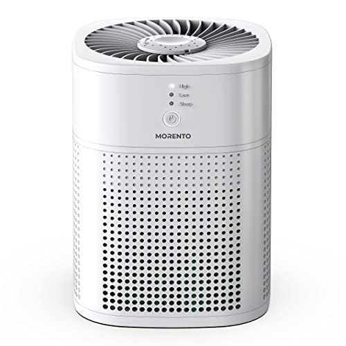 hepa luftreiniger meronte für allergiker, aromatherapie, staub, pollen, leise 24dB