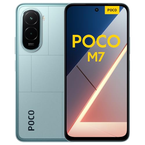 XIAOMI Poco M7 Smartphone 6+1, 7000mAh, Blau, Zweifach-Kamera