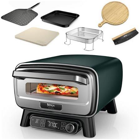 ninja artisan pizzaofen und heißluftfritteuse mit zubehör für 274,44 euro