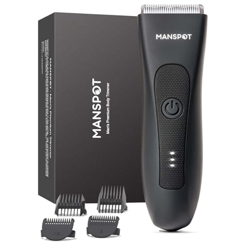 manspot intimrasierer männer, wasserdichter bodygroom für intim, beine, brust, achselhöhlen