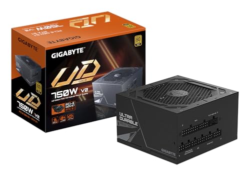 GIGABYTE ud750gm pg5 v2 netzteil 80 plus gold vollmodular atx 3.1 pci e gen 5.1