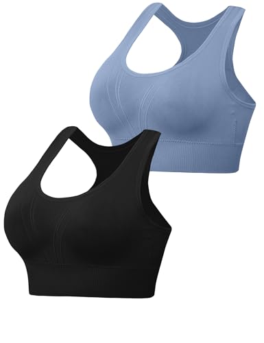 litherday sport bh damen push up bustier ohne bügel starker halt für yoga fitness lauf