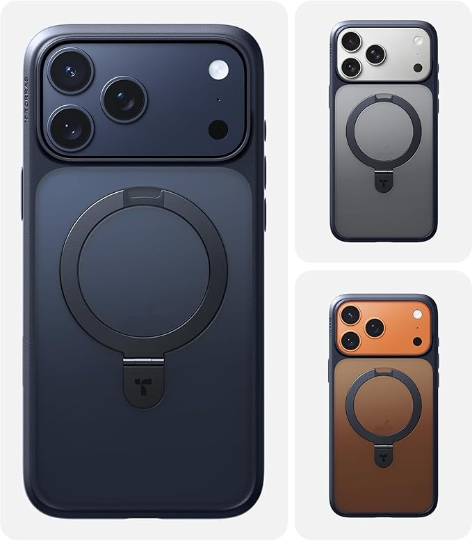 TORRAS Ostand Q1 iPhone 17 Pro Max Hülle MagSafe, Militärschutz, Schwarz