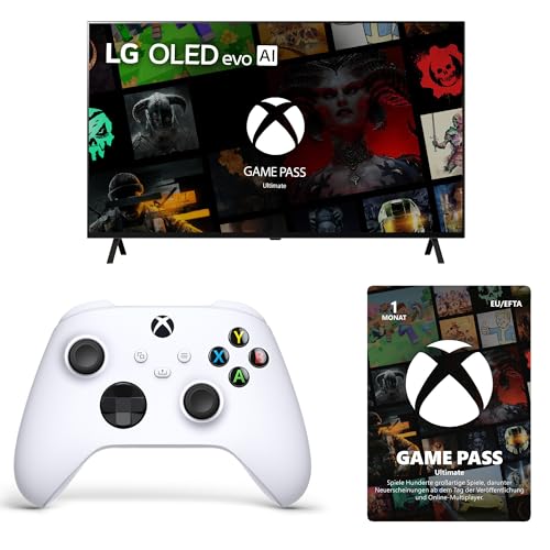 lg oled 55" fernseher 139 cm 8 4k ai-prozessor, webos 24, xbox-controller, game pass